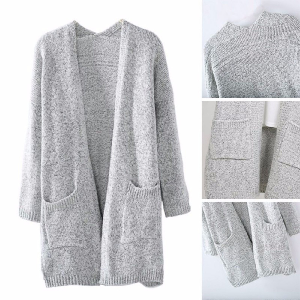 BEST SELLER  - Cozy Long Knit Cardigan w/ Pockets - Picture 4 of 8